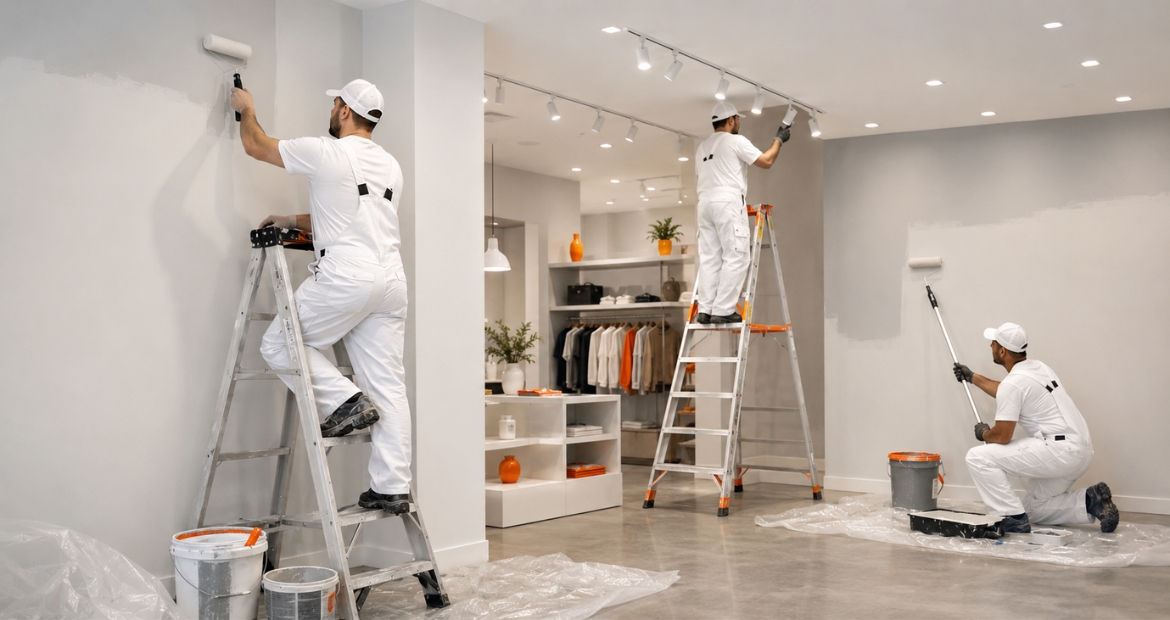 Recuperação de interiores — loja comercial